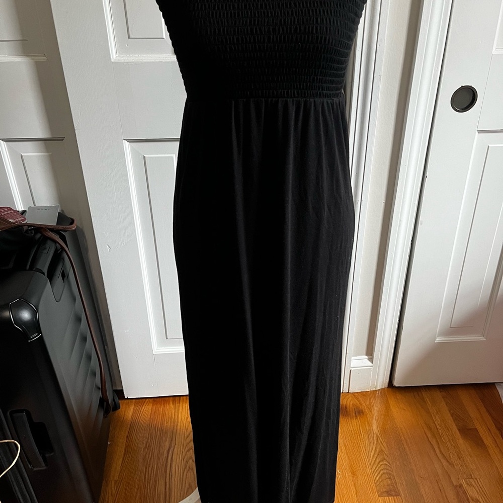 Zenana Outfitters Black Strapless Maxi Dress
